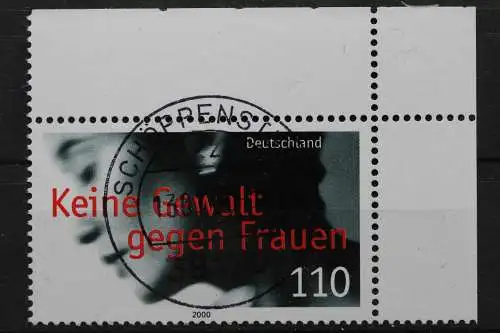 Deutschland (BRD), MiNr. 2093, Ecke re. oben, zentrischer Stempel, EST - 637053