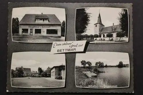 Bettmar OT v. Vechelde, Kaffeehaus Schmidt, Kirche, Schule, Badeanstalt - 422070