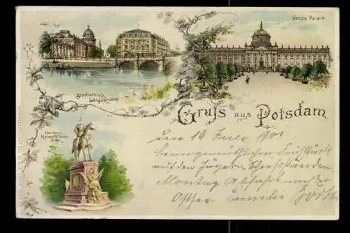 Potsdam, Stadtschloss, Langebrücke, Neues Palais, Denkmal - 420407