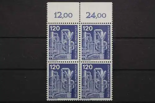 Deutschland, MiNr. 855, Viererblock, Oberrand, postfrisch - 657669