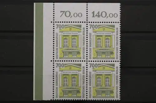 Deutschland, MiNr. 1691, Viererblock, Ecke li. oben, postfrisch - 640583