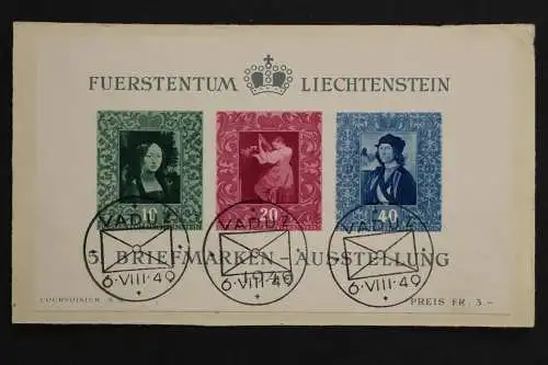 Liechtenstein, MiNr. Block 5, Briefstück, EST - 638430