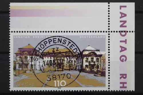 Deutschland (BRD), MiNr. 2129, Ecke re. oben, zentrischer Stempel, EST - 639976