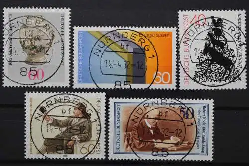 Deutschland (BRD), MiNr. 1118-1122, zentrisch Nürnberg, gestempelt - 640431