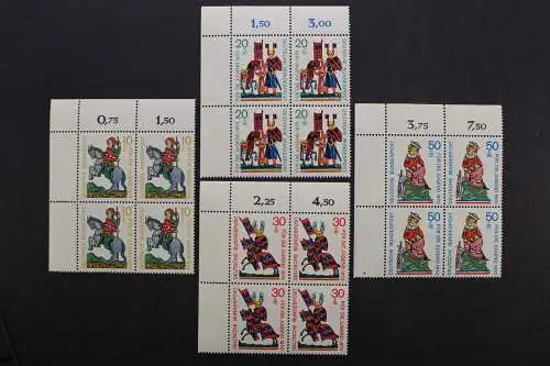 Deutschland, MiNr. 612-615, 4er Block, Ecke li. oben, postfrisch - 640635