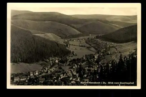 Manebach OT von Ilmenau, Blick vom Goethepfad - 420473