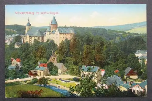 Schwarzenberg/Erzgeb., Teilansicht, Schloss Schwarzenberg - 420766