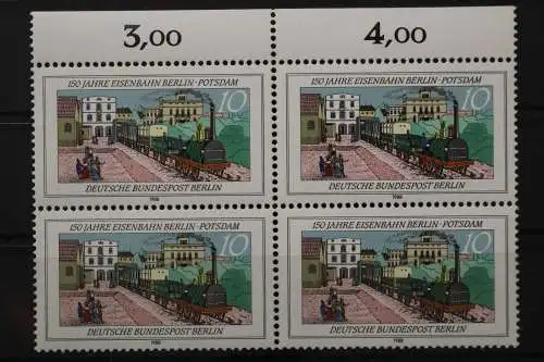 Berlin, MiNr. 822 PF II, Viererblock, postfrisch - 659377