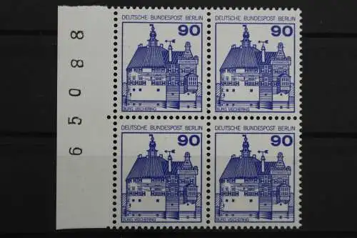 Berlin, MiNr. 588, Viererblock, Rand mit BZN, postfrisch - 641066