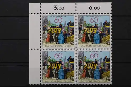 Deutschland, MiNr. 1112, 4er Block, Ecke li. oben, postfrisch - 642621