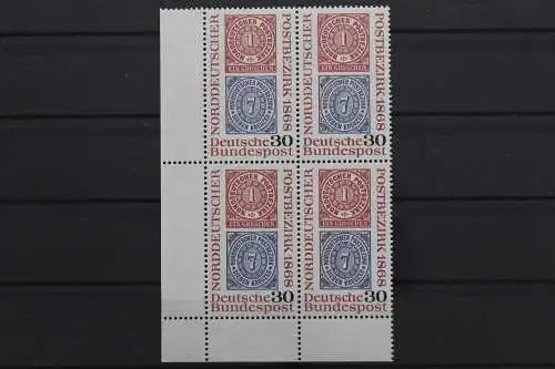 Deutschland, MiNr. 569, 4er Block, Ecke links unten, postfrisch - 640673