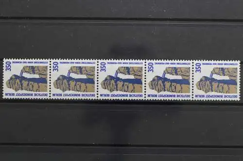 Berlin, MiNr. 835 R, Fünferstreifen, ZN 180, postfrisch - 640985