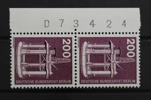 Berlin, MiNr. 506, senkr. Paar, Rand mit BZN, postfrisch - 641116