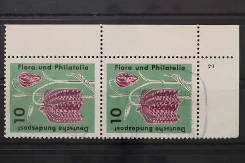 Deutschland, MiNr. 392, senkr. Paar, Ecke re. unten, FN 2, gestempelt - 645118