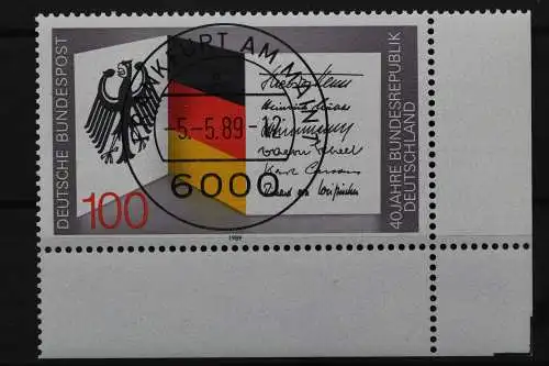 Deutschland (BRD), MiNr. 1421, Ecke rechts unten, VS F/M, EST - 644378