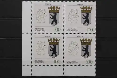 Deutschland, MiNr. 1588, 4er Block, Ecke links unten, postfrisch - 645635