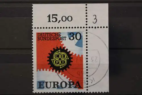 Deutschland (BRD), MiNr. 533. Ecke rechts oben, gestempelt - 645836