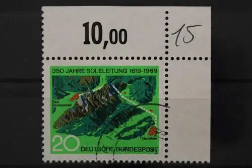 Deutschland (BRD), MiNr. 602, Ecke rechts oben, gestempelt - 646121