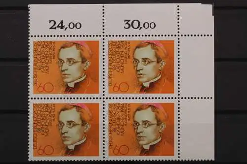 Deutschland, MiNr. 1220, 4er Block, Ecke rechts oben, postfrisch - 646252