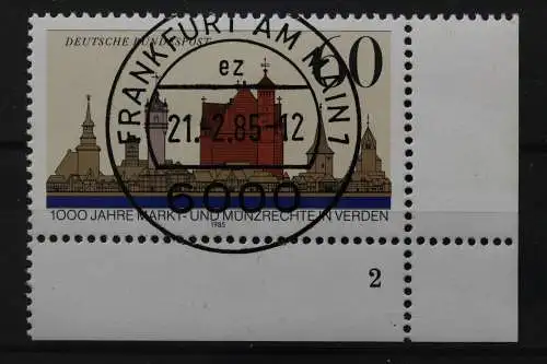 Deutschland (BRD), MiNr. 1240, Ecke rechts unten, FN 2, VS F/M, EST - 644262