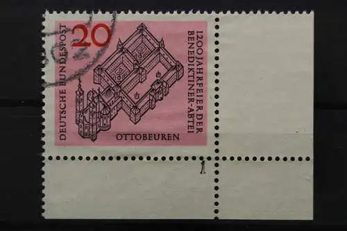 Deutschland (BRD), MiNr. 428, Ecke rechts unten, FN 1, gestempelt - 645485