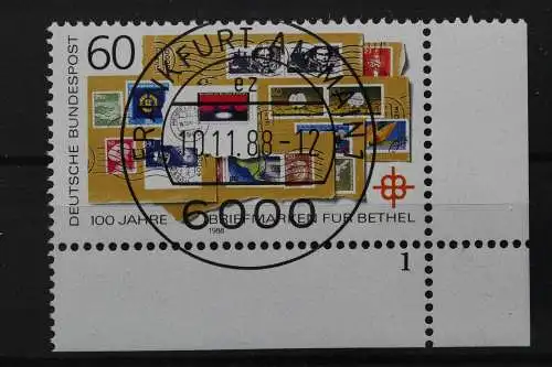 Deutschland (BRD), MiNr. 1395, Ecke rechts unten, FN 1, VS F/M, EST - 644497