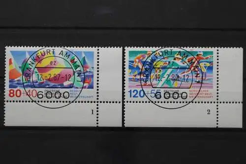 Deutschland, MiNr. 1310-1311, Ecken re. unten, FN 1 bzw. 2 VS F/M, EST - 644336