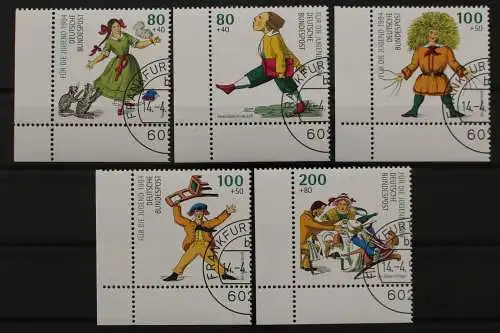 Deutschland (BRD), MiNr. 1726-1730, Ecken links unten, gestempelt - 646751