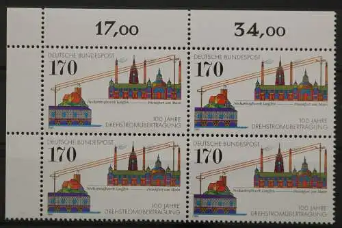 Deutschland, MiNr. 1557, 4er Block, Ecke links oben, postfrisch - 645670