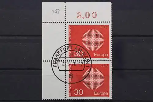 Deutschland (BRD), MiNr. 621, Paar, Ecke links oben, gestempelt - 646707