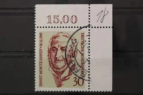 Deutschland (BRD), MiNr. 611, Ecke rechts oben, gestempelt - 646131