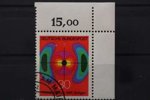 Deutschland (BRD), MiNr. 599, Ecke rechts oben, gestempelt - 646149