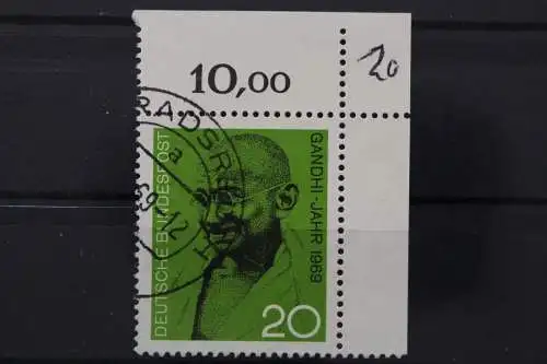 Deutschland (BRD), MiNr. 608, Ecke rechts oben, gestempelt - 646135