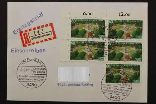 Deutschland (BRD), MiNr. 1312. Viererblock, Ecke links oben, EST - 648989