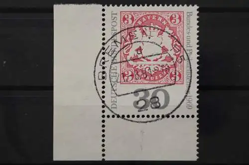 Deutschland (BRD), MiNr. 601, Ecke links unten, gestempelt - 646142