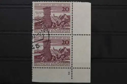 Deutschland, MiNr. 375, senkr. Paar, Ecke re. unten, FN 2, gestempelt - 645146