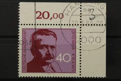 Deutschland (BRD), MiNr. 780, Ecke rechts oben, gestempelt - 647284