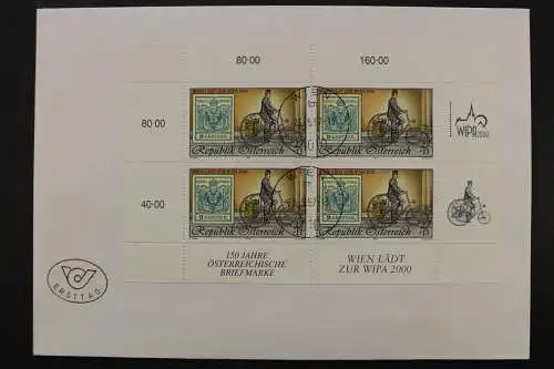 Österreich, MiNr. 2222 I, Kleinbogen, FDC - 646733