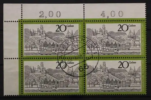 Deutschland (BRD), MiNr. 649, 4er Block, Ecke links oben, gestempelt - 646711