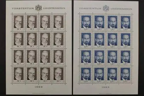 Liechtenstein, MiNr. 512-513, 20er Bögen, postfrisch - 202430