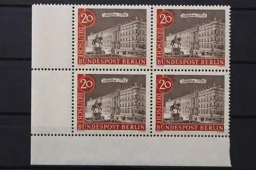 Berlin, MiNr. 221, 4er Block, Ecke links unten, postfrisch - 649953