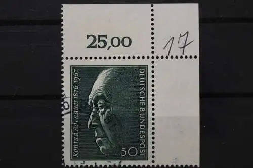 Deutschland (BRD), MiNr. 876, Ecke rechts oben, gestempelt - 648859