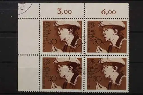 Deutschland (BRD), MiNr. 826, Viererblock, Ecke links oben, gestempelt - 648967