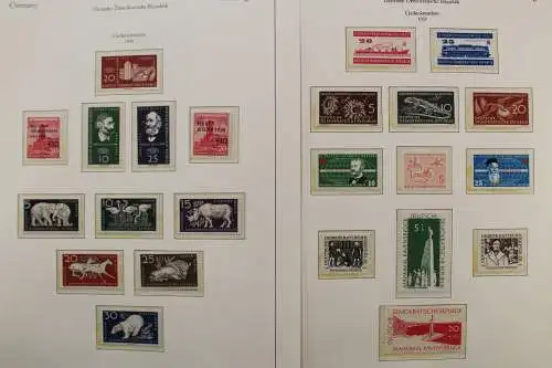 DDR 1956-1959, postfrische Sammlung auf KABE Vordruckblättern - 704358