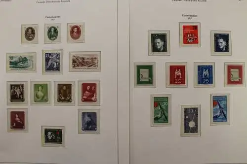 DDR 1956-1959, postfrische Sammlung auf KABE Vordruckblättern - 704358