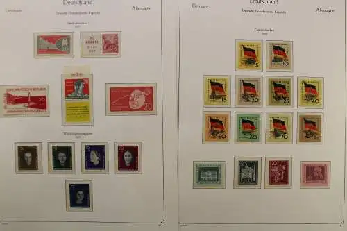 DDR 1956-1959, postfrische Sammlung auf KABE Vordruckblättern - 704358