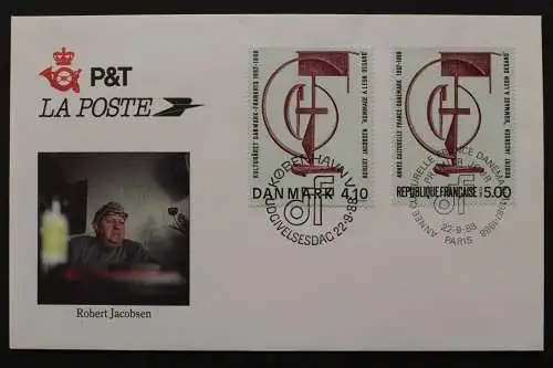 Dänemark, MiNr. 928 mit franz. Gemeinschaftsausgabe, FDC - 647485