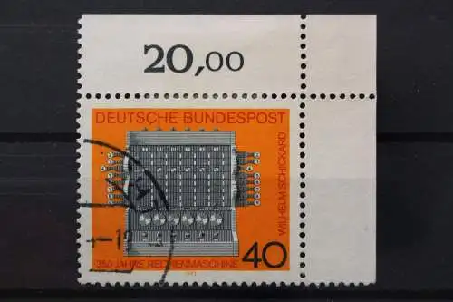 Deutschland (BRD), MiNr. 778, Ecke rechts oben, gestempelt - 646908