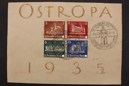 Deutsches Reich, MiNr. Block 3, Sonderstempel, BPP Kurzbefund - 648053