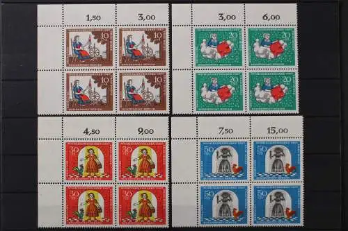 Berlin, MiNr. 310-313, 4er Blöcke, Ecken links oben, postfrisch - 649718